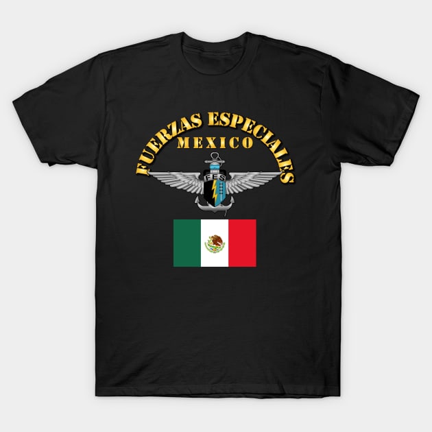Fuerzas Especiales - Mexico T-Shirt by twix123844
